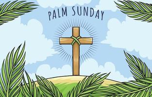 Palm Sunday Background Theme vector