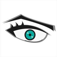 An anime eye style. Cartoon vector illustration