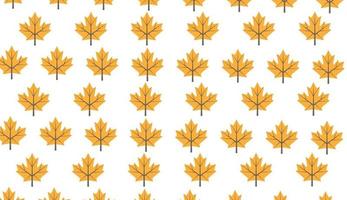 Seamless pattern. Modern pattern of maple leaves on a white background. Can be used for posters, brochures, postcards, and other printing needs. Vector illustration