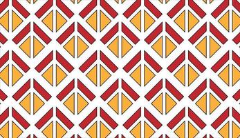 Linocut style geometric seamless pattern. Repeating triangles, geometric shape motif background. Simple classic ornament.