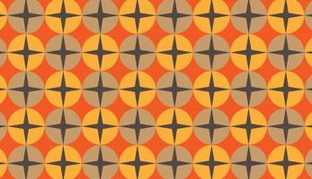 Overlapping circles, clear star pattern. stile geometric background vector