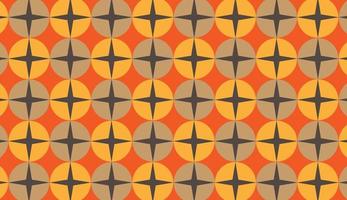 Overlapping circles, clear star pattern. stile geometric background vector