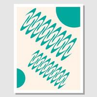 Abstract wall art. Geometric design for wall decoration. Suitable for living room decoration. Vector illustration