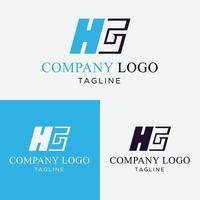 simple modern font logo with striking color combinations easy to see. vector