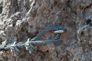 Hook for rock climbing photo