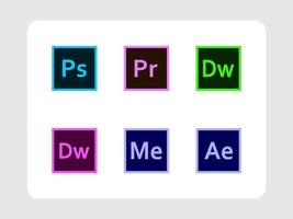 vector de logotipo de iconos de software de adobe