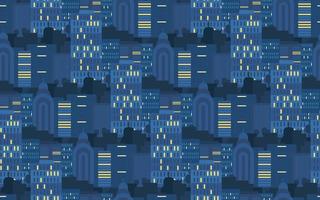 City Seamless Pattern vector