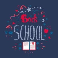 Back To School Lettering vector