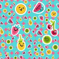 Summer Fruits Patterns vector