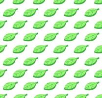 Green leaves seamless color vector pattern