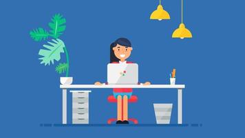 Creative Tech Workspace vector