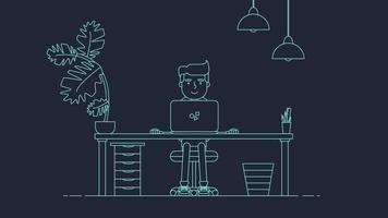 Creative Tech Workspace vector