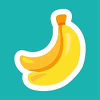 Banana fruit flat vector illustration