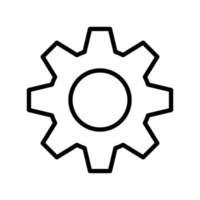 Setting icon vector design, Tools, Cog, Gear, Line style for graphic design, logos. Web sites, social media, UI, mobile app
