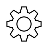 Setting icon vector design, Tools, Cog, Gear, Line style for graphic design, logos. Web sites, social media, UI, mobile app