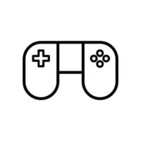 Line joystick icon vector, Gamepad Illustration on White Background vector