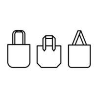 bolso, iconos de bolso de mano. ilustración vectorial eps.10 vector