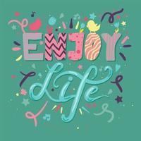 Motivational hand drawn color illustration vector