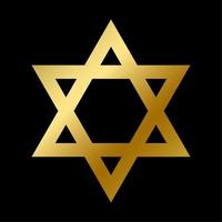 David star symbol isolated judaism sign outline vector