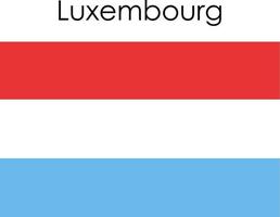 icono de la bandera nacional de luxemburgo vector