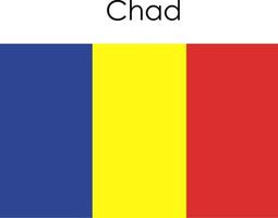 icono de la bandera nacional chad vector