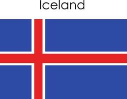icono de la bandera nacional islandia vector