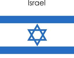 icono de la bandera nacional de israel vector