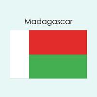 icono de la bandera nacional de madagaskar vector