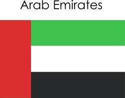 icono de la bandera nacional emiratos árabes vector