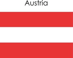 icono de la bandera nacional de austria vector