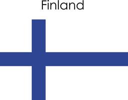 icono de la bandera nacional finlandia vector