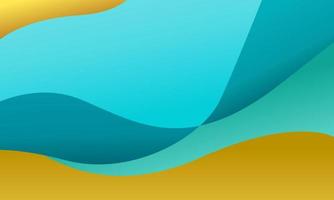 abstract retro background gradient banner with blue and yellow color vector