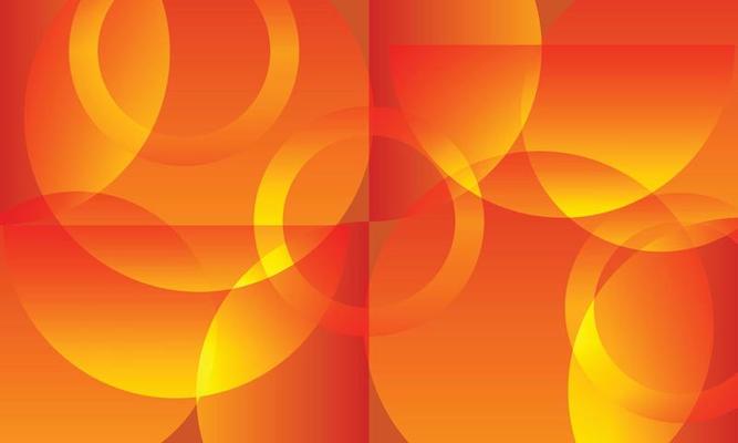 Abstract orange circle overlapping layer background.