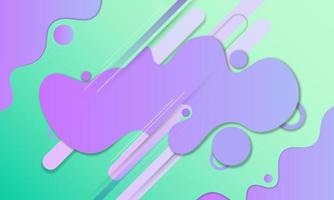 Abstract blue gradient background with fluid liquid purple gradient. vector