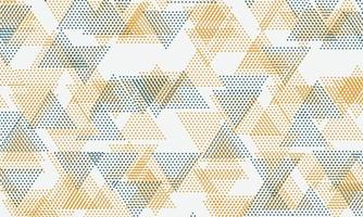Abstract yellow and green with circles, triangles in nature style. vector