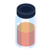 Trendy icon of injection vials, editable vector