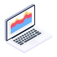 A vector of of digital analytics, editable icon