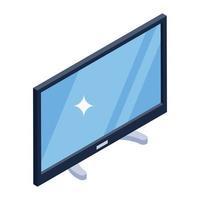 un diseño de icono de pantalla lcd, estilo isométrico de vector de pantalla de cristal líquido