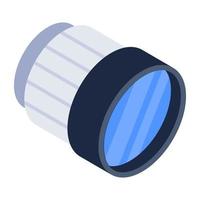 Floodlight in isometric style editable vector