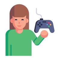 Download premium flat icon of game vector