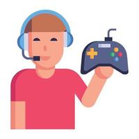 Download premium flat icon of game vector