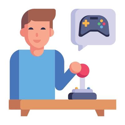 Download premium flat icon of game