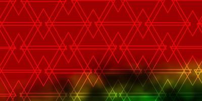 Dark Multicolor vector template with crystals, triangles.