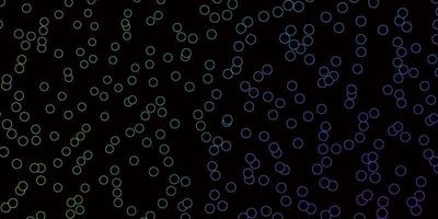 Dark Multicolor vector layout with circle shapes.