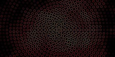 Dark Orange vector template with circles.