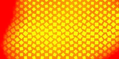 textura de vector naranja claro en estilo rectangular.