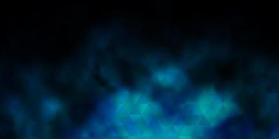 Dark BLUE vector background with polygonal style.