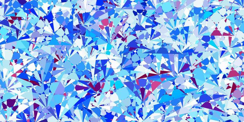 Light Blue, Red vector backdrop with triangles, lines.