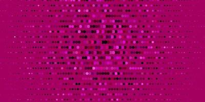 Dark Pink vector pattern with spheres.