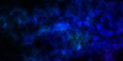 Dark Pink, Blue vector background with lines, triangles.